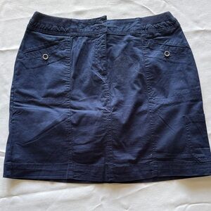 Karen Scott Navy Skort Size 8 NWT